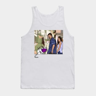 Space Rat and Distracted Boyfriend Meme Tank Top